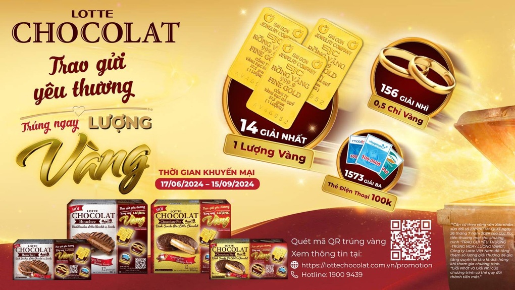 Lotte Chocolate trao thưởng chương trình Trao gửi yêu thương - Trúng ngay lượng vàng - 4 Lotte Chocolate trao thưởng chương trình Trao gửi yêu thương - Trúng ngay lượng vàng - 4