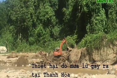 Thiệt hại do mưa lũ gây ra tại nhiều địa phương của Thanh Hóa