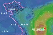 Bão số 5 tăng cường độ, tiếp tục hướng vào các tỉnh miền Trung