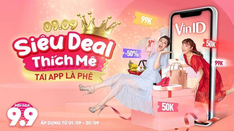 VinID tung loạt ưu đãi hấp dẫn, mua sắm chỉ với 9.000đ trong tháng 9 - 1 VinID tung loạt ưu đãi hấp dẫn, mua sắm chỉ với 9.000đ trong tháng 9 - 1