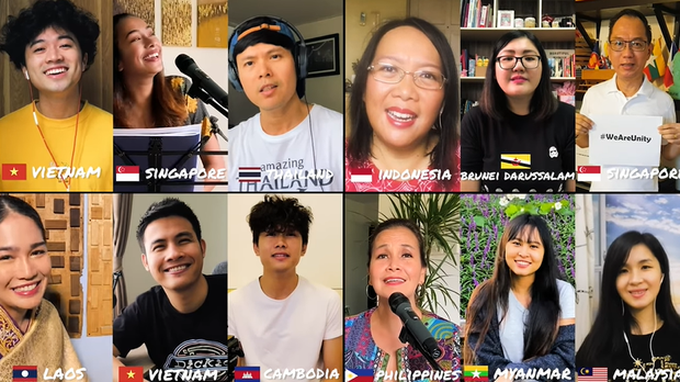 Gửi gắm thông điệp lạc quan chống dịch, vlogger Chan La Cà hoà giọng We are unity cùng bạn bè trong khối ASEAN - Ảnh 7. Gửi gắm thông điệp lạc quan chống dịch, vlogger Chan La Cà hoà giọng We are unity cùng bạn bè trong khối ASEAN - Ảnh 7.
