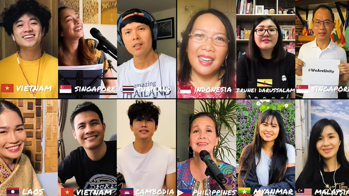 Gửi gắm thông điệp lạc quan chống dịch, vlogger Chan La Cà hoà giọng We are unity cùng bạn bè trong khối ASEAN - Ảnh 7.