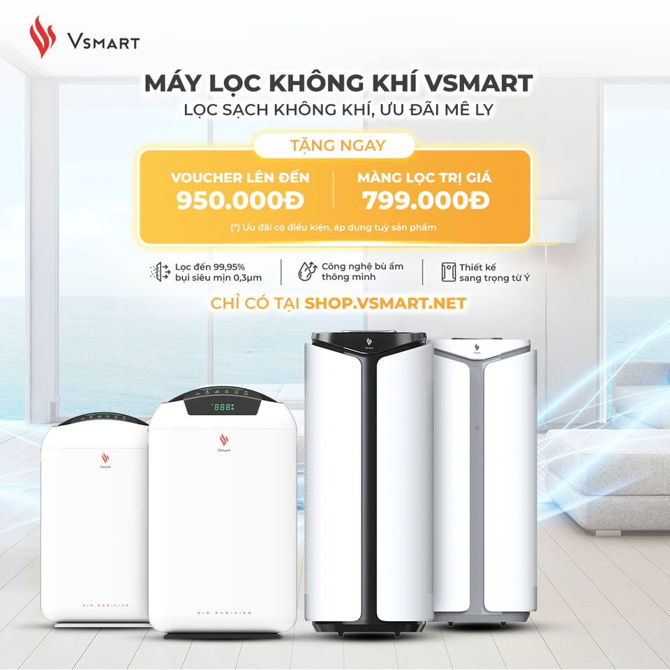 VinSmart mở bán máy lọc không khí và giải pháp nhà thông minh độc quyền trên Vsmart online - 1 VinSmart mở bán máy lọc không khí và giải pháp nhà thông minh độc quyền trên Vsmart online - 1