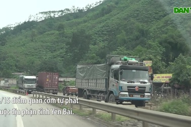 Dân tiếp tục phá rào chắn, mở quán ăn trên tuyến cao tốc dài nhất Việt Nam