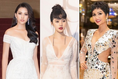 H’Hen Niê lạ lẫm với tóc xoăn; Hoa hậu Jolie Nguyễn quyến rũ với váy ren xuyên thấu