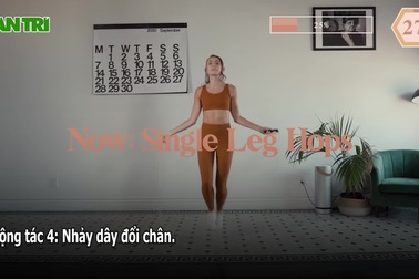 Ở nhà mùa dịch, "dắt túi" bài nhảy dây 10 phút giúp cơ thể thoải mái