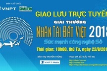 Giao lưu trực tuyến Nhân tài Đất Việt 2018: Sức mạnh công nghệ Số!