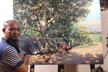 Họa sĩ gây cảm xúc mạnh với những bức tranh "một vé quay về tuổi thơ"