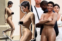 Liên tục "hở bạo" thách thức dư luận, vợ chồng Kanye West muốn gì?