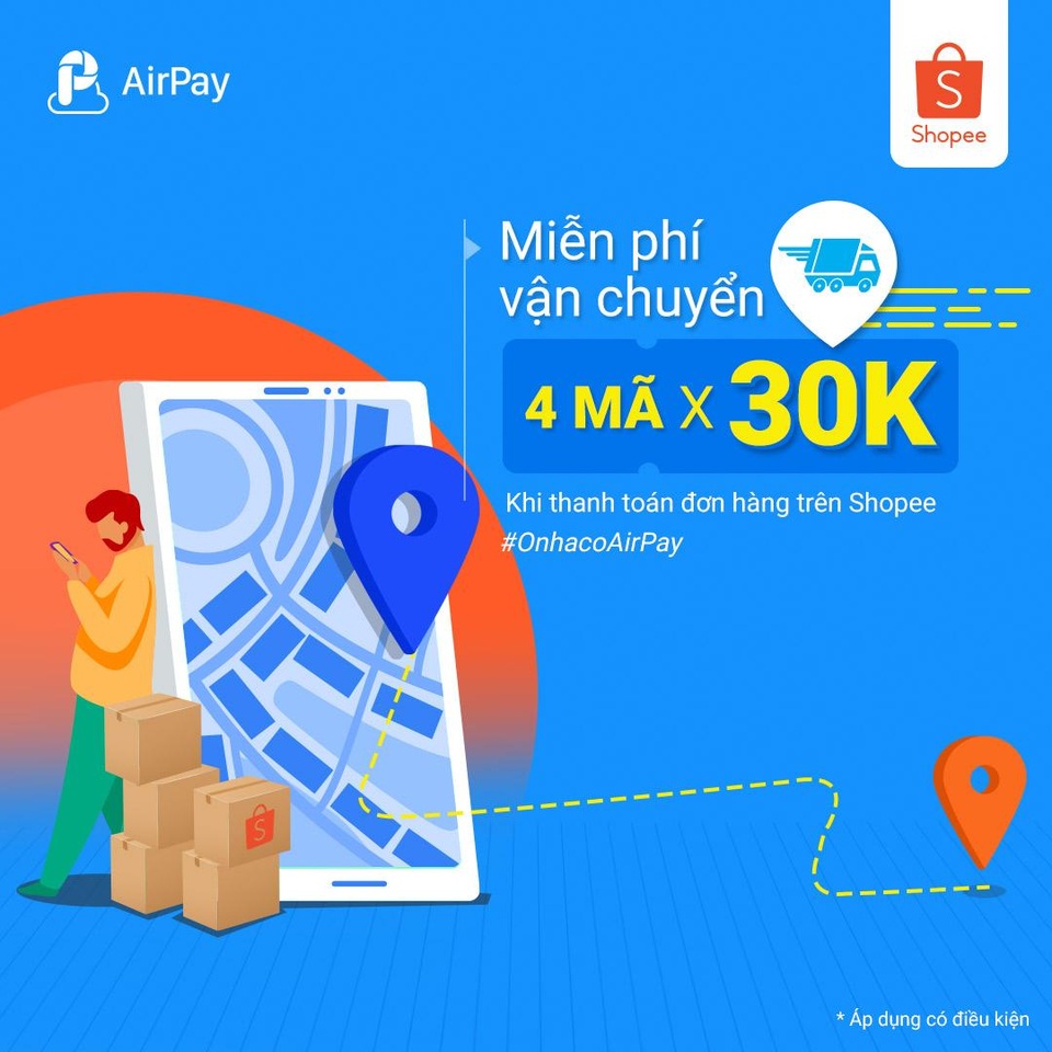 Nhận ngay ưu đãi khi liên kết Ví AirPay trên Shopee - 3 Nhận ngay ưu đãi khi liên kết Ví AirPay trên Shopee - 3