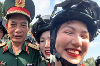 Cô gái xinh đẹp trong video trò chuyện với Đại tướng Phan Văn Giang gây sốt - 3