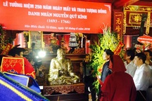 Long trọng chuẩn bị lễ rước tượng đồng danh nhân Nguyễn Quý Ân