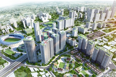 Tòa C - Chung cư Kim Văn Kim Lũ Vinaconex 2 đã xây đến tầng 15