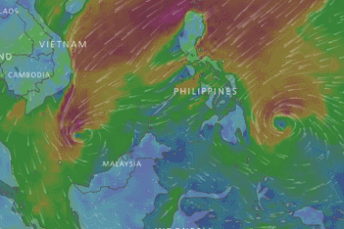 Bão số 15 suy yếu, xuất hiện bão mới hướng vào Biển Đông