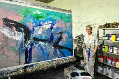 Triển lãm tranh trừu tượng của họa sĩ Trần Lưu Mỹ và Trần Hải Minh