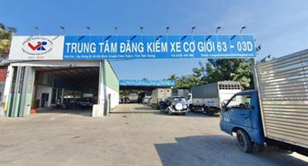 Trung tâm đăng kiểm xe cơ giới 63-03D bị tạm đình chỉ hoạt động - 1 Trung tâm đăng kiểm xe cơ giới 63-03D bị tạm đình chỉ hoạt động - 1