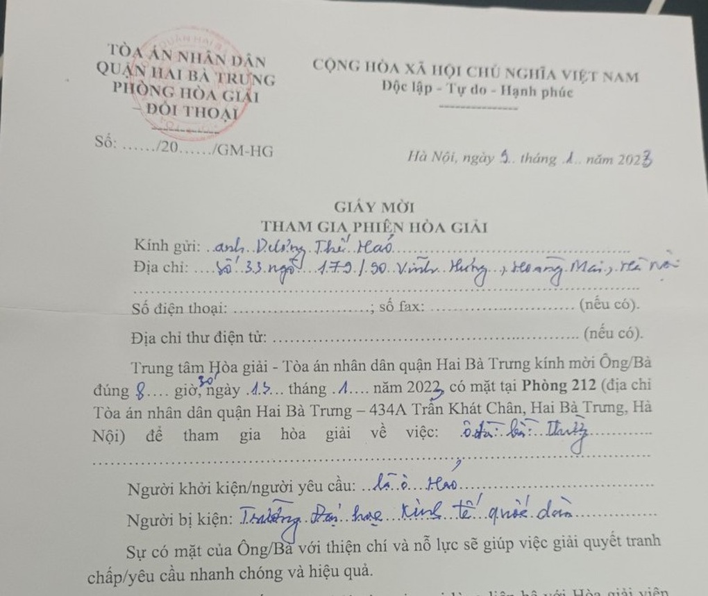 Đòi trường đại học bồi thường vì bị giữ bằng cử nhân 30 năm - 2 Đòi trường đại học bồi thường vì bị giữ bằng cử nhân 30 năm - 2