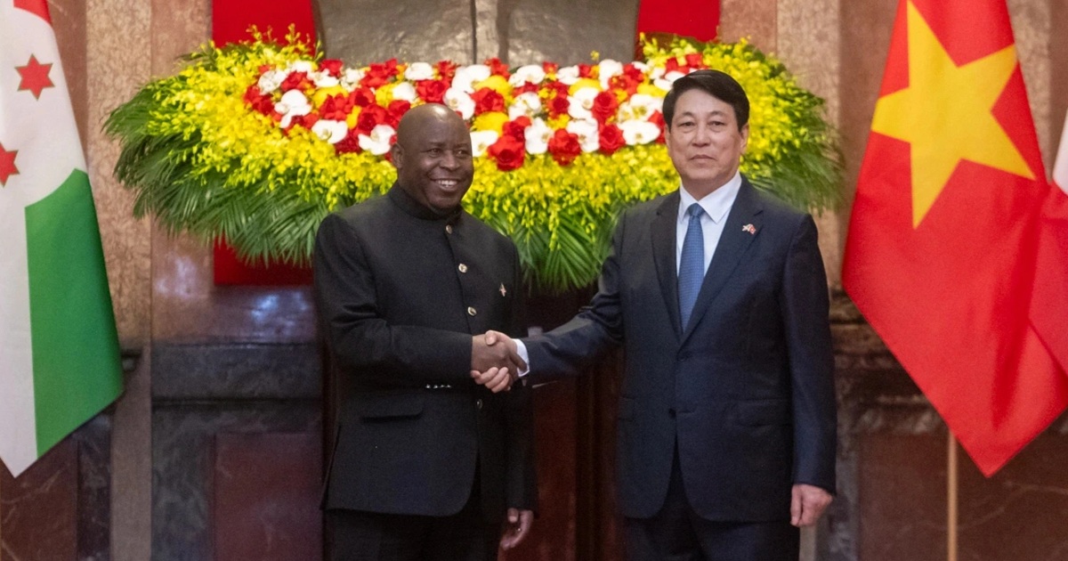 View - Lễ đón Tổng thống Burundi và Phu nhân thăm chính thức Việt Nam | Báo Dân trí