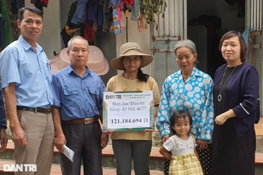 Bạn đọc Dân trí giúp đỡ sản phụ mắc ung thư hơn 180 triệu đồng