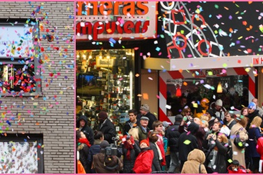 Hoa giấy tràn ngập Quảng trường Thời đại trước thềm năm mới