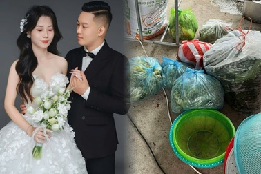 Dâu rể toát mồ hôi vì chọn cưới đúng ngày bão, bán tháo đồ nấu 80 mâm cỗ