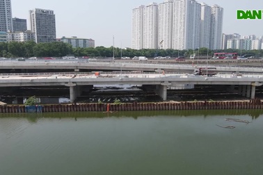 Hình ảnh công trình cầu vượt hồ trị giá 340 tỷ sắp hoàn thành ở Hà Nội