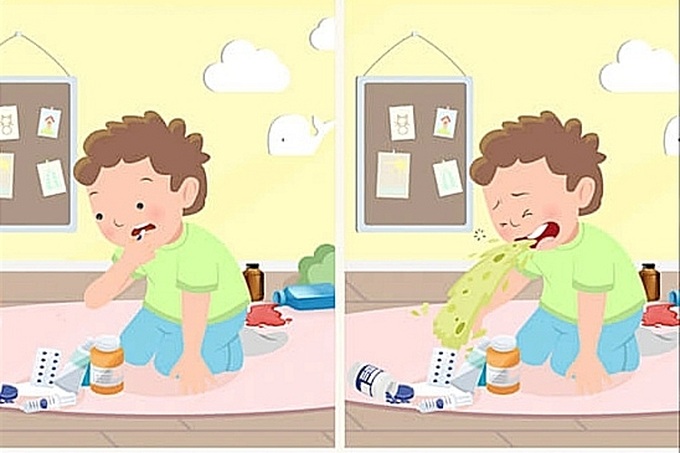Nguyên nhân chính của việc trẻ bị ngộ độc thuốc và hóa chất đến từ sự bất cẩn của người lớn. Ảnh: BV Nhi Trung ương