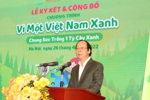 Trồng cây là sửa chữa, khắc phục những sai lầm trong ứng xử với tự nhiên