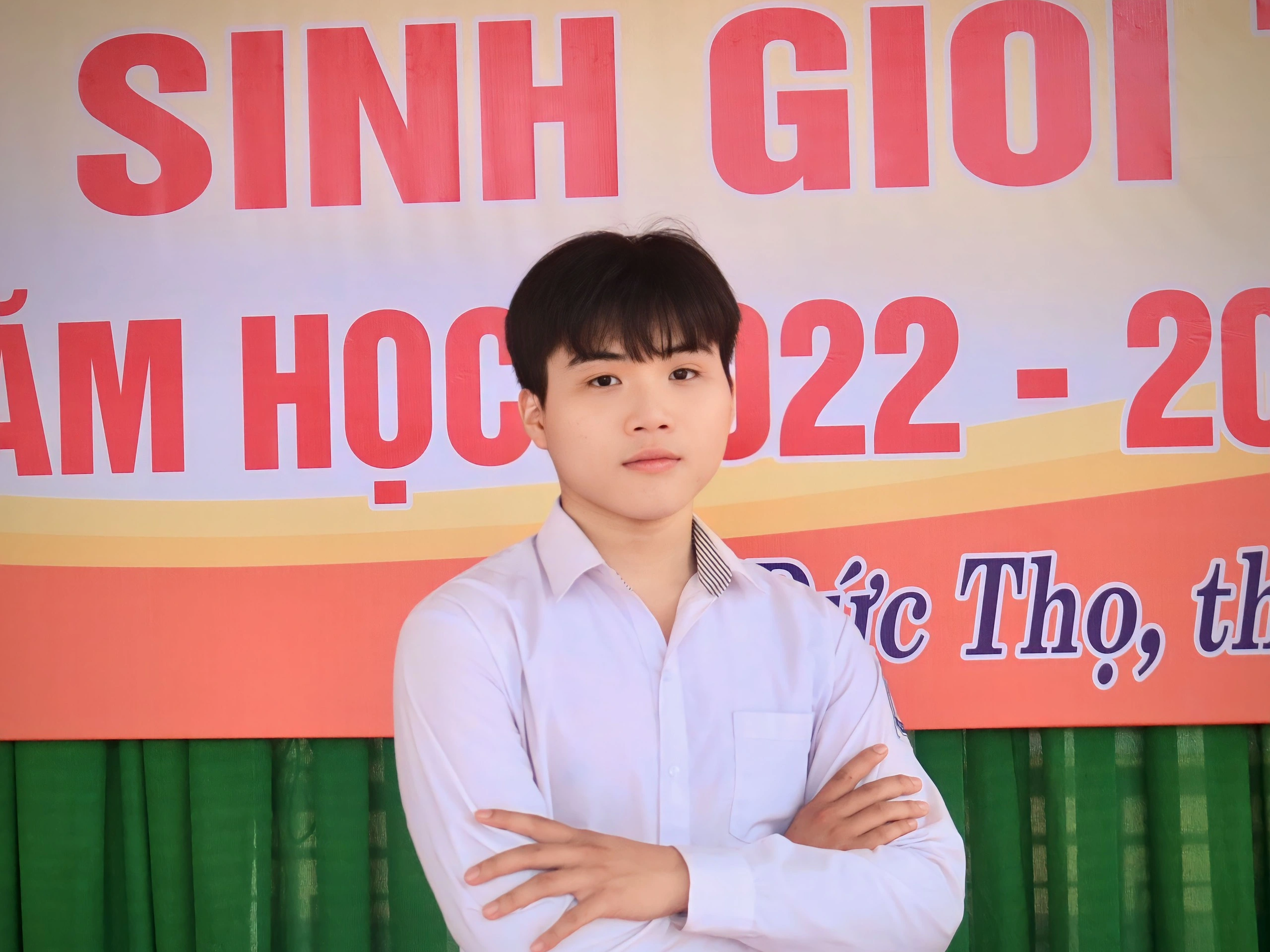 Trần Tuấn Anh, học sinh lớp 12A1, Trường THPT Nguyễn Thị Minh Khai, Hà Tĩnh (Ảnh: NVCC).