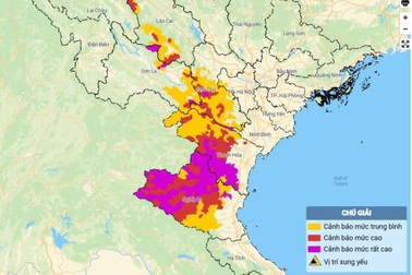 Nguy cơ lũ quét, sạt lở đất trải rộng khắp 200 xã, phường