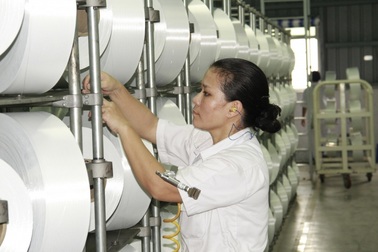 Nhà máy xơ sợi Đình Vũ tăng công suất sản xuất sợi DTY lên 900 tấn/tháng