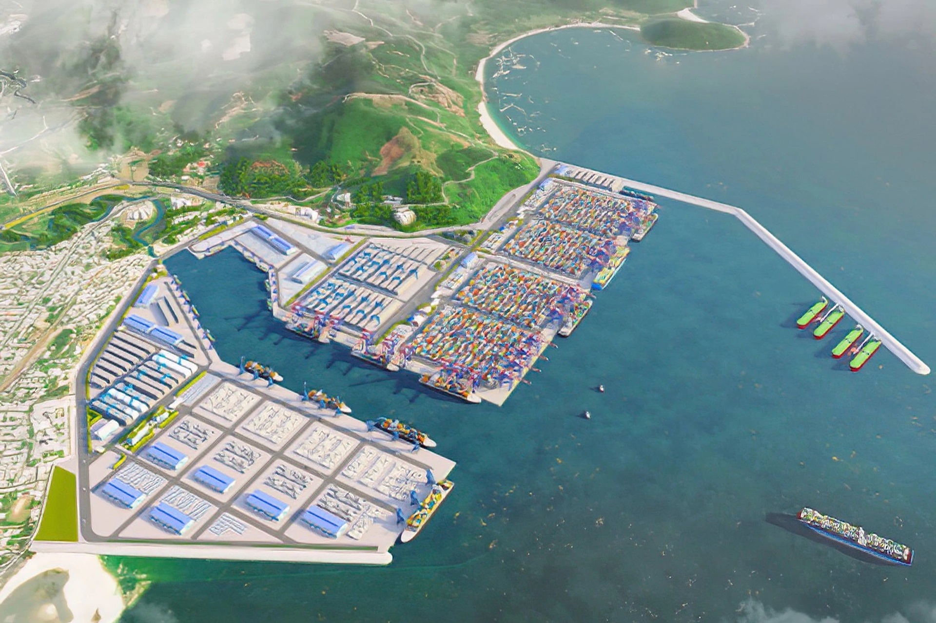 Ngắm cảng biển gắn với Khu Thương mại tự do Đà Nẵng từ trên cao - 2