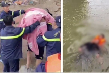 Cảnh sát cứu sống thanh niên nhảy cầu Nhật Tân