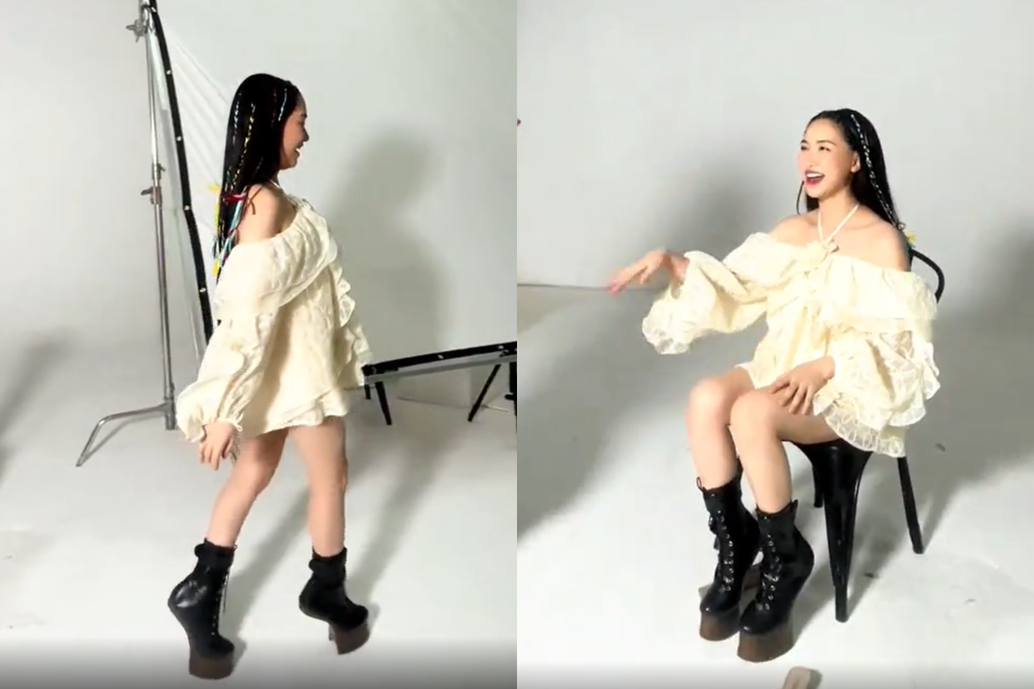 Bộ sưu tập giày cà kheo giúp Hòa Minzy như hoa hậu, đôi 30cm gây choáng - 15