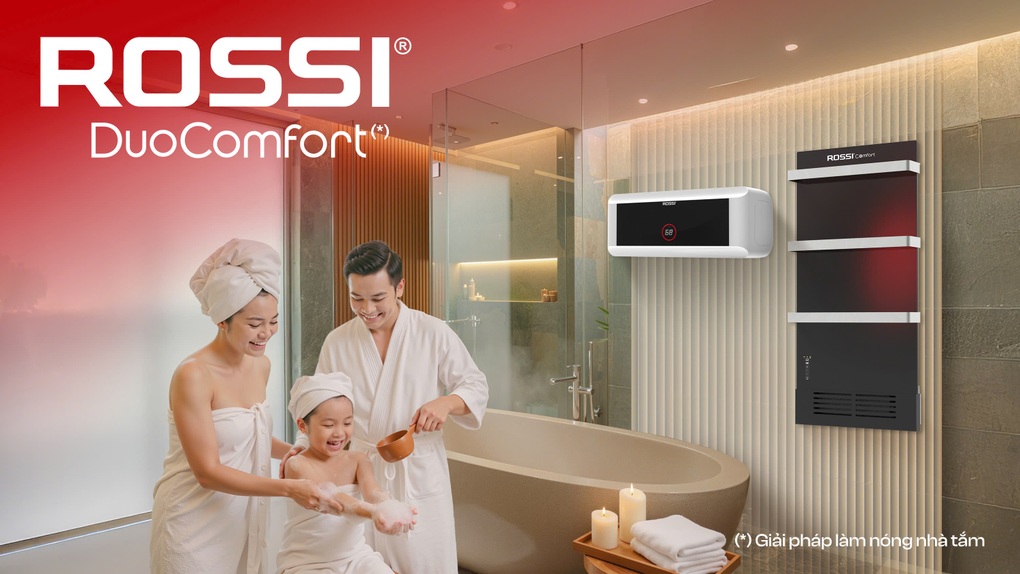 Rossi mang tới giải pháp an toàn phòng tắm mùa lạnh cho gia đình - 1 Rossi mang tới giải pháp an toàn phòng tắm mùa lạnh cho gia đình - 1