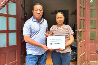 Hơn 170 triệu đồng đến với hoàn cảnh cha già chăm con trai u não