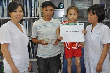 Hơn 36 triệu đồng tiếp tục đến với hai em bé vùng cao bị viêm não