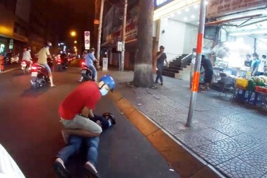 Hai tên cướp điện thoại tháo chạy 3 km vẫn bị đặc nhiệm hình sự quật ngã