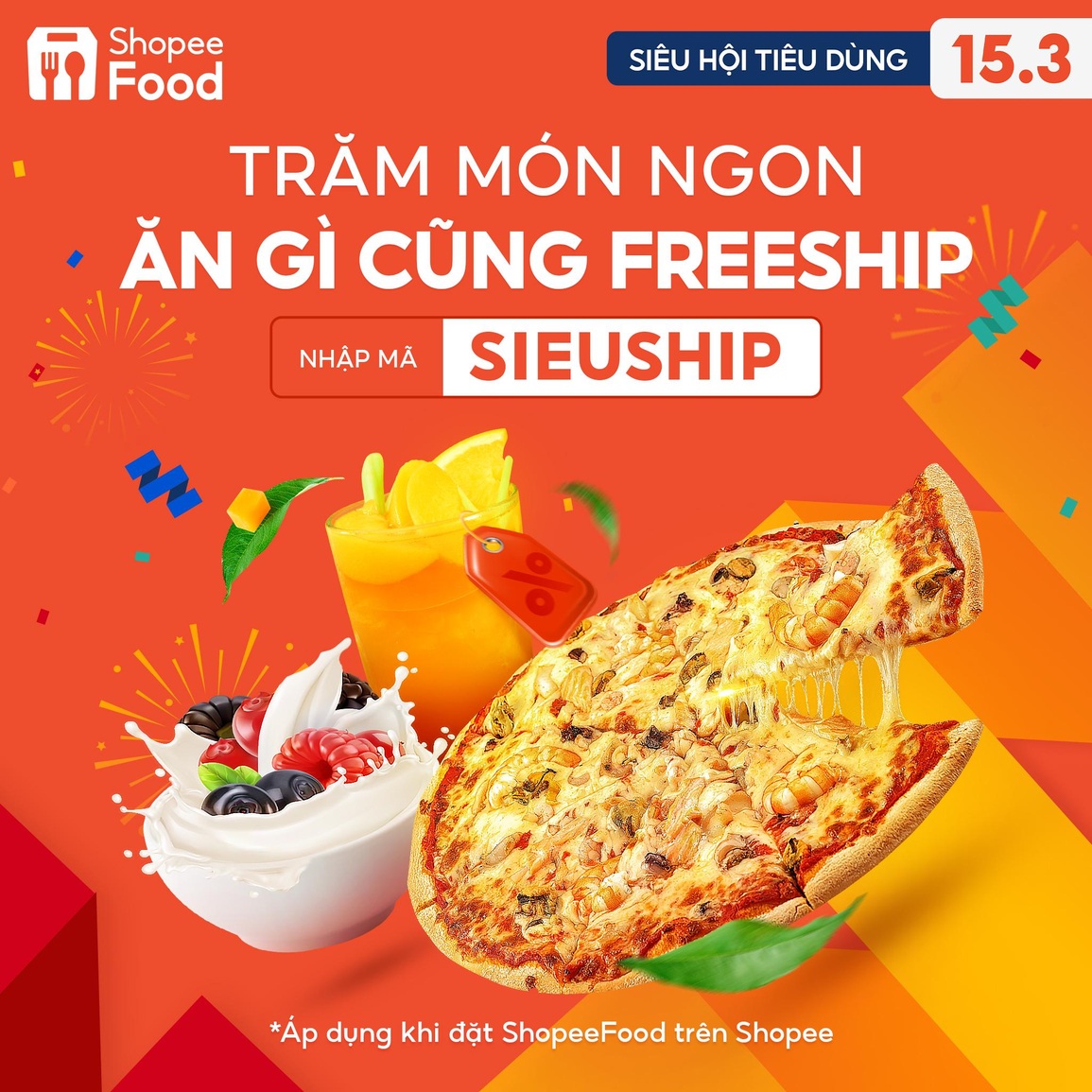 Khuyến mãi Siêu hội tiêu dùng 15/3 - Siêu tiệc 0 đồng trên Shopee - 3 Khuyến mãi Siêu hội tiêu dùng 15/3 - Siêu tiệc 0 đồng trên Shopee - 3