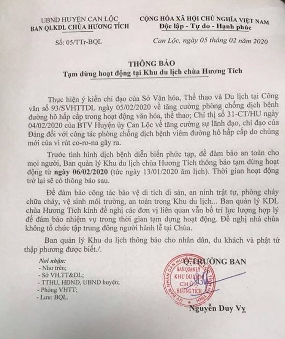 Hà Tĩnh dừng tất cả các lễ hội, thể thao phòng virus Corona - 2