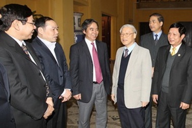 Tổng Bí thư làm việc với Bộ KH-ĐT, Ngân hàng NN