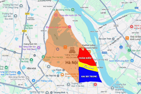 Bản đồ thí điểm cấm xe máy xăng vành đai 1 và trăn trở của người dân Thủ đô