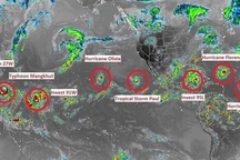 9 cơn bão xuất hiện cùng lúc, chuyên gia cảnh báo điểm “bất thường”