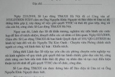 Hà Nội: Kỷ luật cán bộ “hành” dân