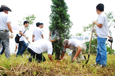 Nhân viên tập đoàn Panasonic chung tay vì môi trường