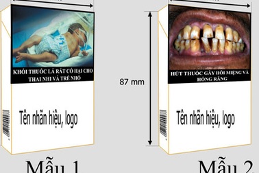 In hình ảnh “sốc” cảnh báo nguy cơ sức khỏe trên bao thuốc lá