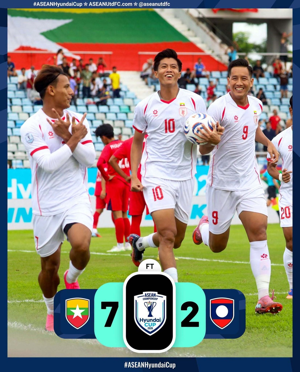 Thắng Lào 7-2, đội tuyển Myanmar nuôi hy vọng vào bán kết - 1