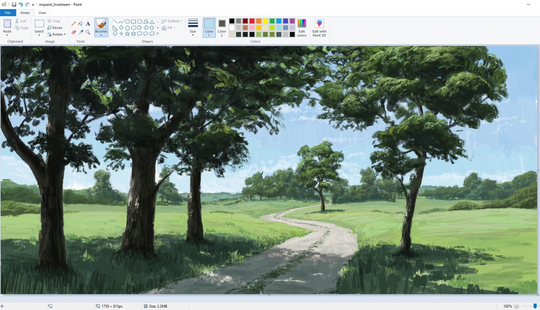 Khó tin những bức họa tuyệt đẹp này vẽ bằng phần mềm Microsoft Paint - 8