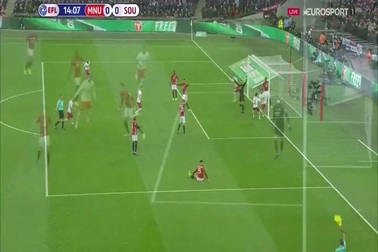 Bàn thắng không được công nhận của Gabbiadini  vì lỗi việt vị