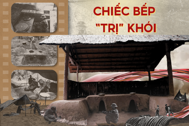 Thiết kế đặc biệt của bếp Hoàng Cầm để triệt khói, che mắt quân thù